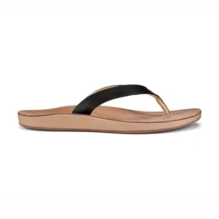 Flip-Flop OluKai Nonohe Black Golden Sand Damen