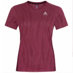 Sportshirt Odlo Crew Neck S/S Zeroweight Engineered Paradise Pink Melange Damen