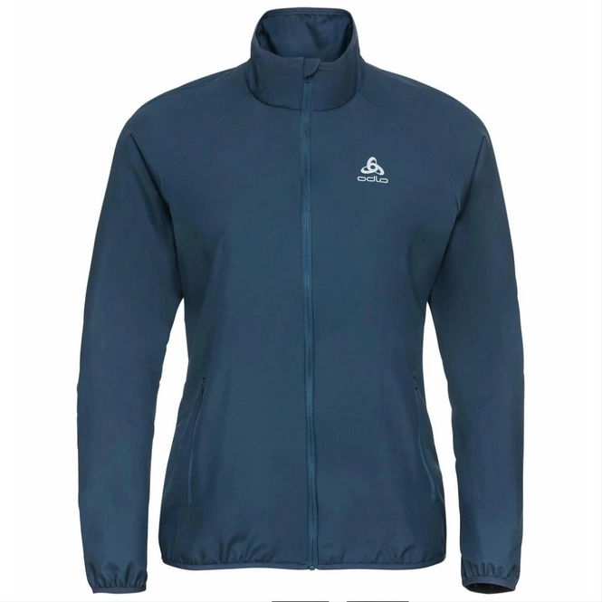 Laufjacke Odlo Essential Light Blue Wing Teal Damen 3 Laufjacke Odlo Essential Light Blue Wing Teal Damen