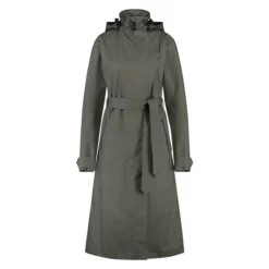Regenjacke AGU Urban Outdoor Trench Coat Long Army Green Damen