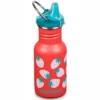 Reiseflasche Klean Kanteen Classic Narrow Coral Kinder Strawberries 355 Ml -Camping Geschäft 1 K12CNSIPPY CS