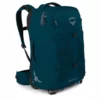 Reisetasche Osprey Farpoint Wheels 36 Muted Space Blue Unisex -Camping Geschäft 1 farpoint wheels 36 f19 side2 petrol blue