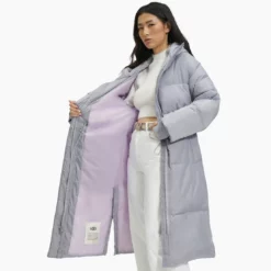 Jacke UGG Keeley Long Puffer Coat Cloudy Grey Damen -Camping Geschäft 1131539 CYGR 4 1