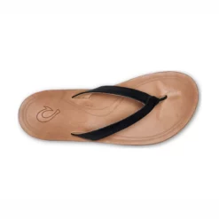 Flip-Flop OluKai Nonohe Black Golden Sand Damen -Camping Geschäft 141b7d773b3641f70ecc61435da97ef3