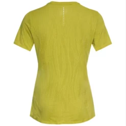 Sportshirt Odlo Crew Neck S/S Zeroweight Engineered Limeade Melange Damen -Camping Geschäft 2 313731 50080 3
