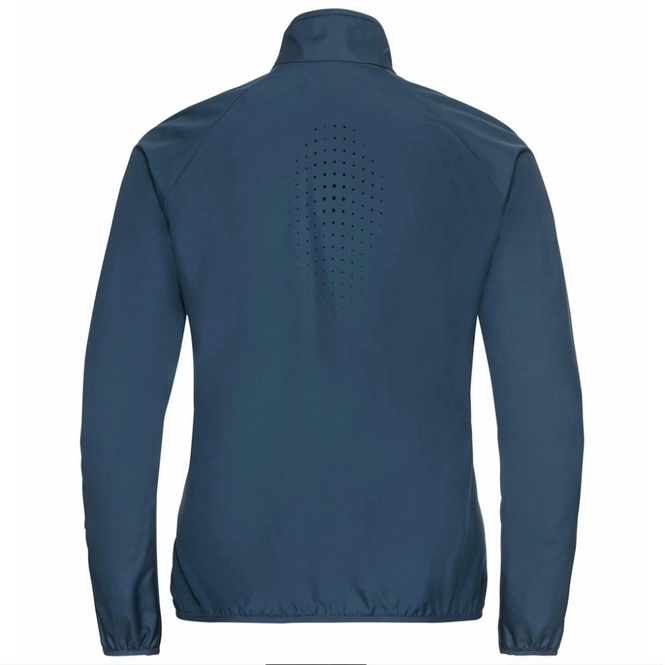 Laufjacke Odlo Essential Light Blue Wing Teal Damen 4 Laufjacke Odlo Essential Light Blue Wing Teal Damen – Bild 2