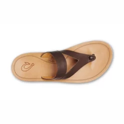 Slipper OluKai Kaekae Ko'o Kona Coffee Golden Sand Damen -Camping Geschäft 20409 SAGS 002 W KaekaeKoo KoncGlds