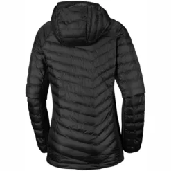 Jacke Columbia Powder Lite Light Hooded Damen Schwarz -Camping Geschäft 3 1773211 010 b 1