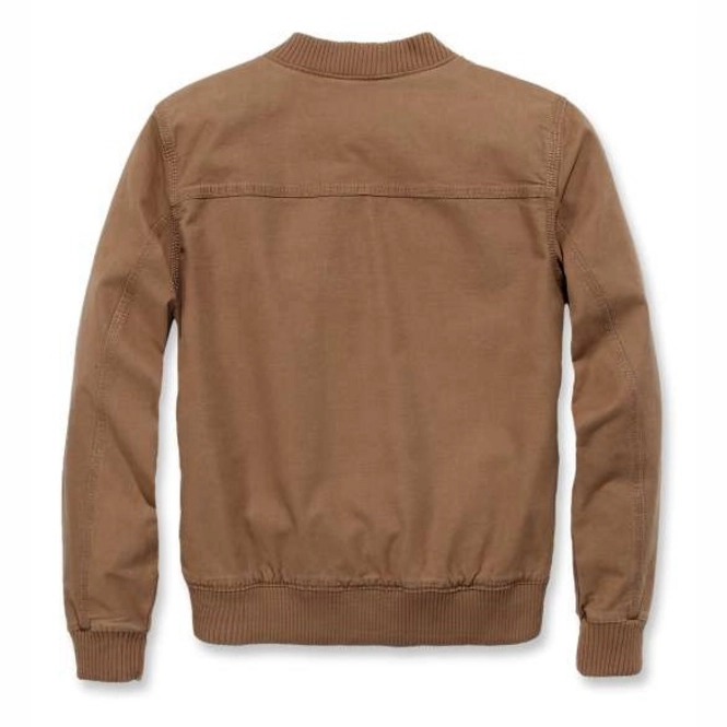 Jacke Carhartt Crawford Bomber Jacket Women Brown 5 Jacke Carhartt Crawford Bomber Jacket Women Brown – Bild 3