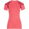 Sportshirt Odlo Crew Neck S/S Active Spine Siesta Damen