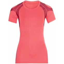 Sportshirt Odlo Crew Neck S/S Active Spine Siesta Damen
