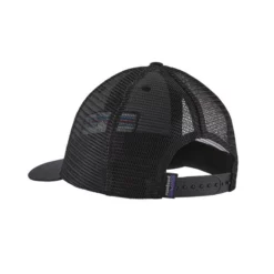 Kappe Patagonia P6 Logo LoPro Trucker Hat Black Unisex -Camping Geschäft 38283 BLK BACK