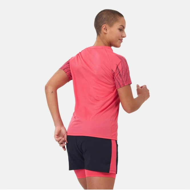 Sportshirt Odlo Crew Neck S/S Essential Print Paradise Pink Damen 6 Sportshirt Odlo Crew Neck S/S Essential Print Paradise Pink Damen – Bild 4