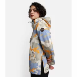 Jacke Napapijri Rainforest Summer Print 3 Violet Camo Damen -Camping Geschäft 5 NA4G7EF9Z ALT2