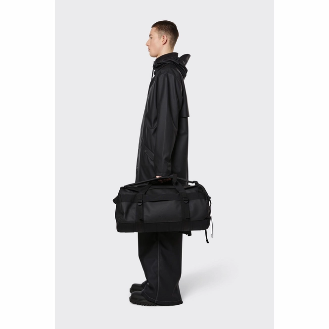 Reisetasche Rains Duffel Bag Small Unisex Black 8 Reisetasche Rains Duffel Bag Small Unisex Black – Bild 6