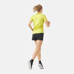 Sportshirt Odlo Crew Neck S/S Zeroweight Engineered Limeade Melange Damen -Camping Geschäft 6 313731 50080 5