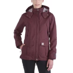 Jacke Carhartt Shoreline Jacket Women Deep Wine -Camping Geschäft 7 EU 102382 643 M