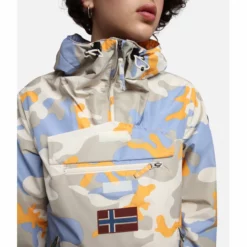 Jacke Napapijri Rainforest Summer Print 3 Violet Camo Damen -Camping Geschäft 7 NA4G7EF9Z ALT4