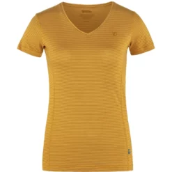 Fjallraven T-Shirt Fjällräven Abisko Cool Mustard Yellow Damen