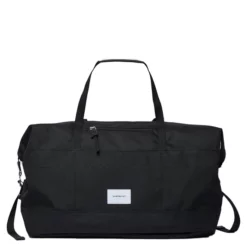 Reisetasche Sandqvist Milton Schwarz Mit Schwarzem Leder