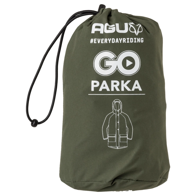 Regenjacke AGU Go Parka Army Green Unisex 4 Regenjacke AGU Go Parka Army Green Unisex – Bild 3
